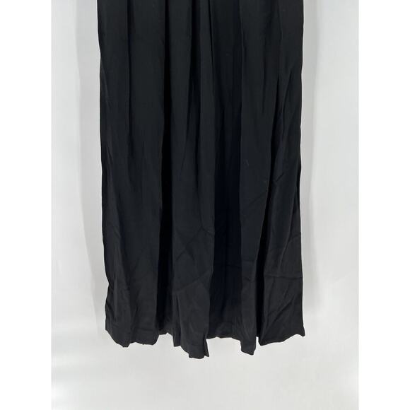 Gianni Sport Vintage Skirt Womens 4 Small Black Stretchy Pleated Midi Length - Picture 5 of 12